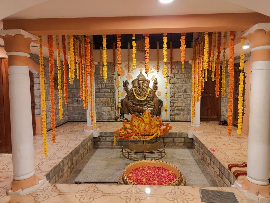 Nisarga Mantapa Temple Entrance