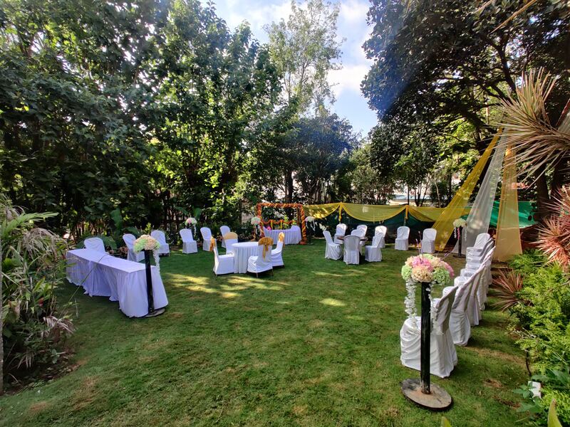 Nisarga Mantapa Outdoor Wedding Setup
